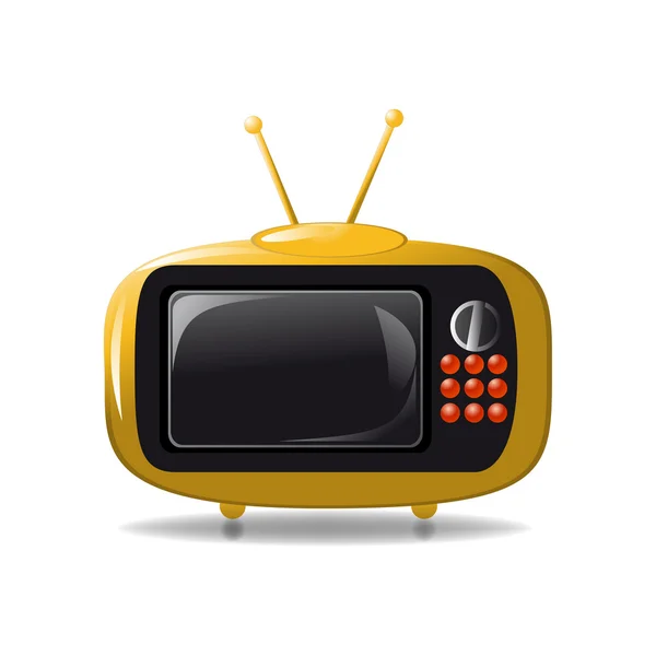 Mignon vecteur d'animation tv — Image vectorielle