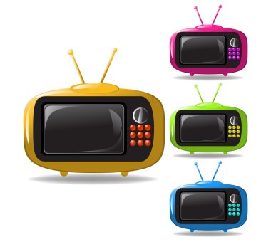 bazı tv setleri animasyon vektör