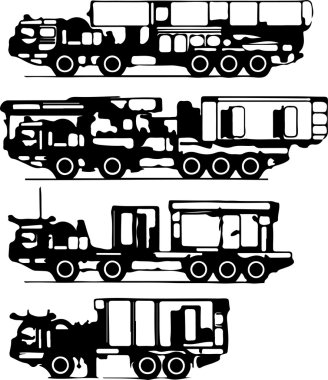 kamyon vector silhouettes sınıflandırılması