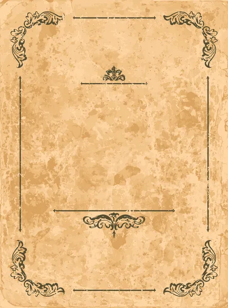 eski kağıt sayfası Vintage çerçeve