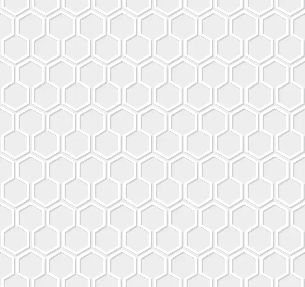 White honeycomb pattern — Stock Vector