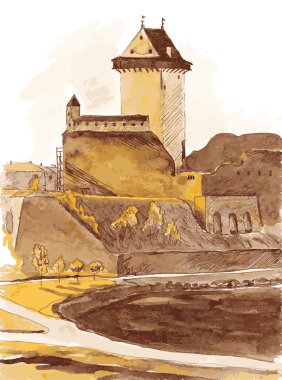 Eski kale kentin narva, Estonya