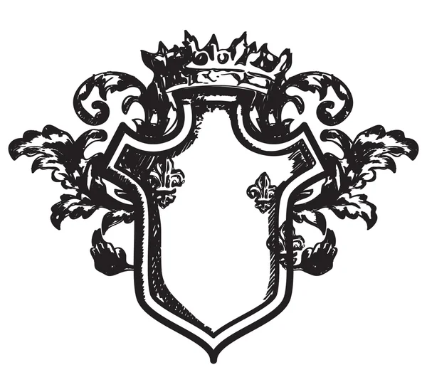 Escudo de armas heráldico — Archivo Imágenes Vectoriales