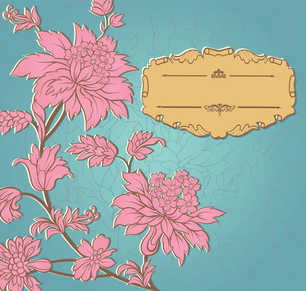 Vintage fond floral — Image vectorielle