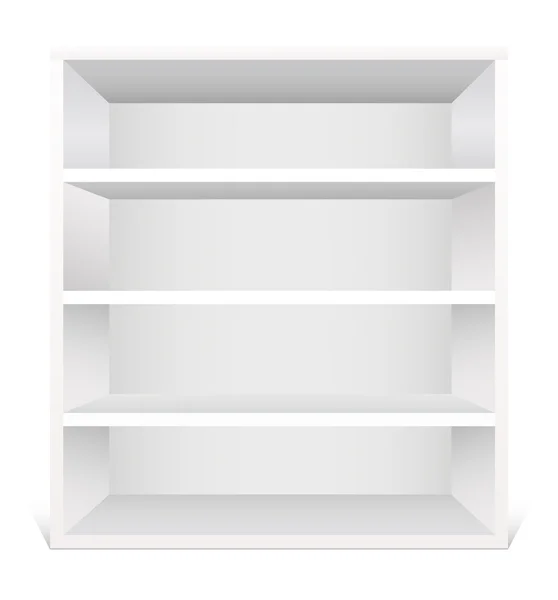 White shelf — Stock Vector
