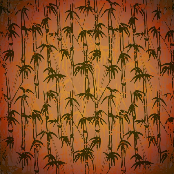 Grunge bamboo background — Stock Vector