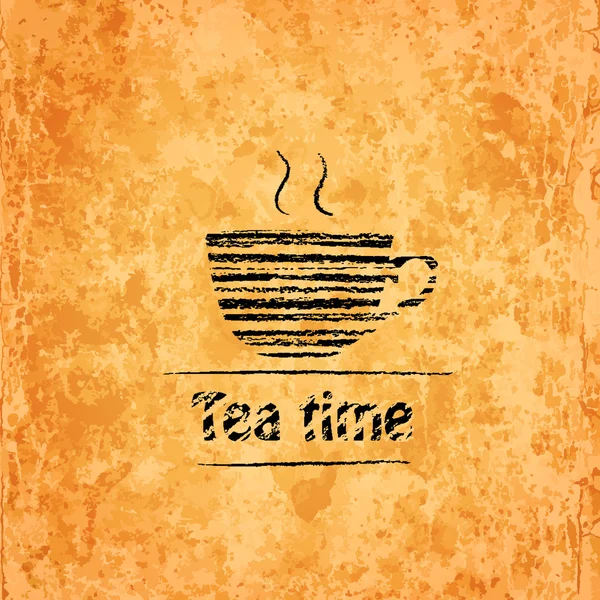 茶的时间背景 — 图库矢量图片