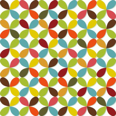 parlak çiçek deseni