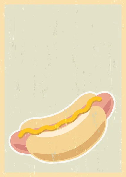 Hot dog background — Stock Vector