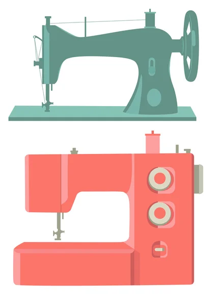 Máquinas de coser — Vector de stock