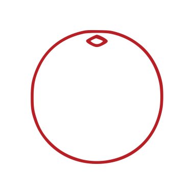 Beyaz arkaplanda izole edilmiş turuncu ana çizgi simgesi