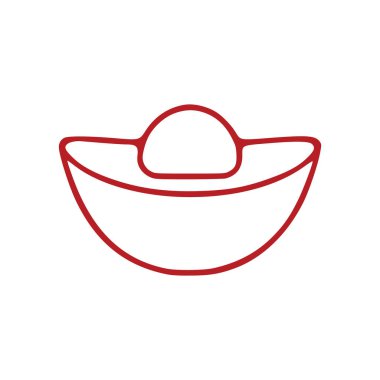 Beyaz arkaplanda izole edilmiş altın özet simgesi