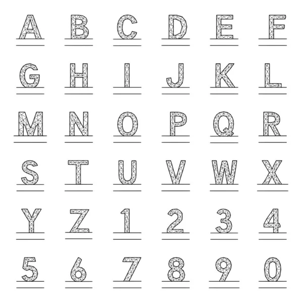 Ensemble Vectoriel Monogrammes Personnalisés Style Géométrique Sur Fond Blanc Lettres — Image vectorielle