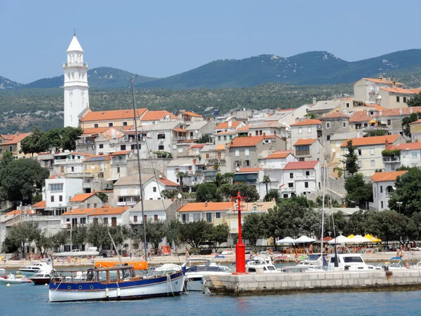 Croacia.Novi Vinodolski.Playa central . Imagen De Stock