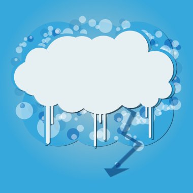 Banner with sky and cloud