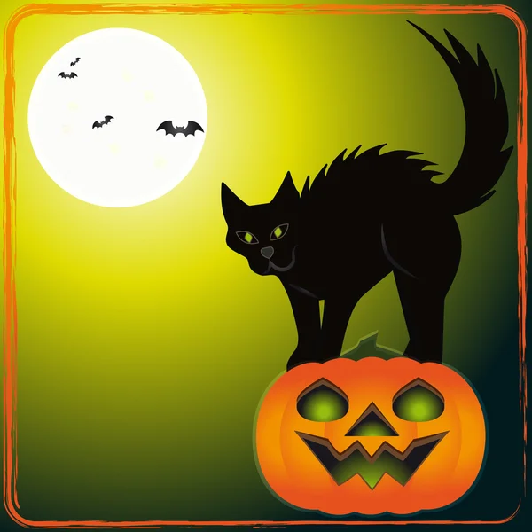 Scary cat — Stock Vector