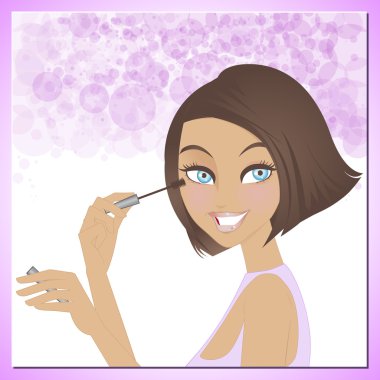 Güzellik rimel uygulamak