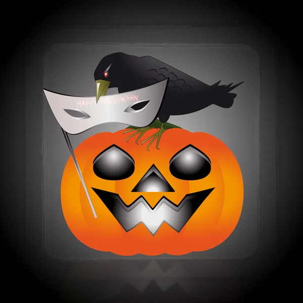 Máscara de Halloween — Vetor de Stock