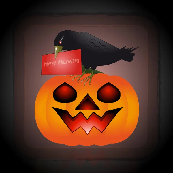 Bericht van halloween — Stockvector