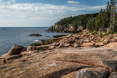 Acadia National Park coastline in Maine clipart