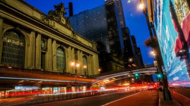 NEW YORK, NY, ABD - 9 Haziran 2022: 42 sokak manzaralı Grand Central Terminali