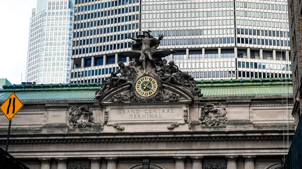 New York Usa April 2022 Grand Central Terminal Building Exterior — Stock Photo, Image