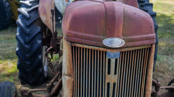 Easton Usa Septembre 2022 Gros Plan Sur Vieux Tracteur Ford — Photo