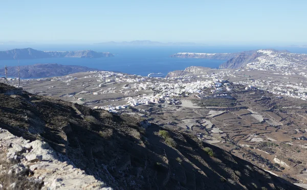 Santorini vista scinica — Foto Stock