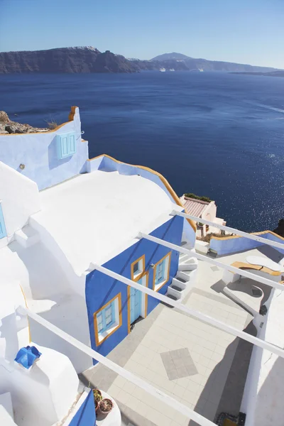 Casa de sonho azul em Oia — Fotografia de Stock