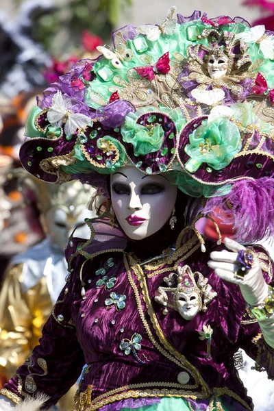 Karnevalen i Venedig i Yvoire (maj 2012) Royaltyfria Stockbilder