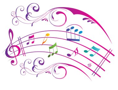 soyut müzik arkaplanı.