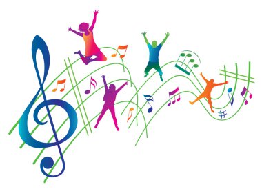 soyut müzik arkaplanı.