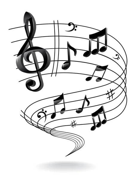 arka plan ile müzik notu.