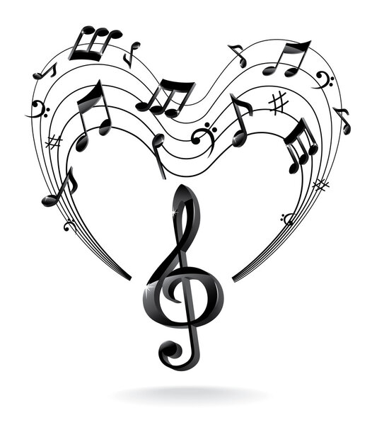 Background with Music Note.