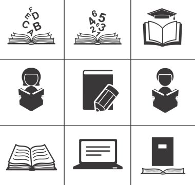 kitap simgeleri ayarlandı.