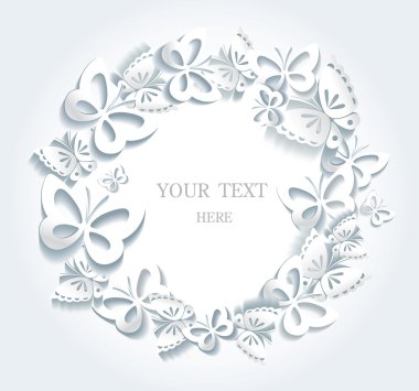 Kelebekli soyut arkaplan.