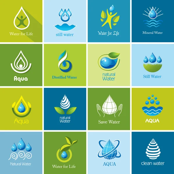 Set of vector Water icons 3. — Stock Vector
