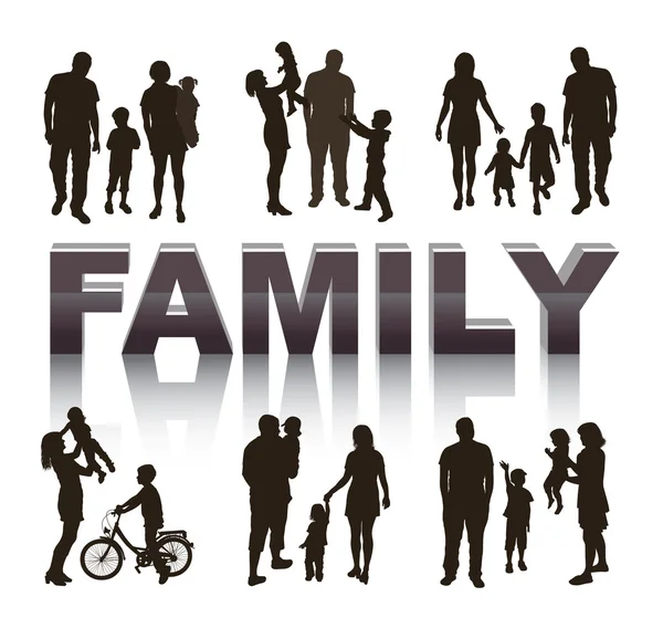 Family. Conceptual background. — Stock Vector