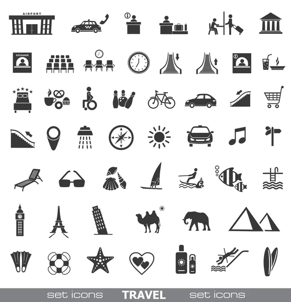Travel Icons. Комплект 2 . — стоковый вектор