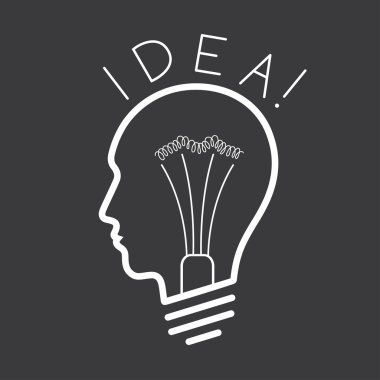 yaratıcı fikir kavramı arka plan.