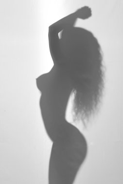 Çıplak kadın silueti