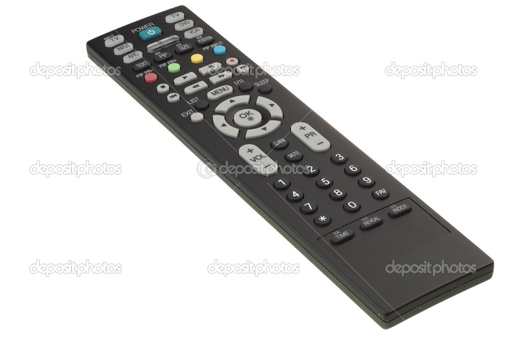 TV remote control isolated.
