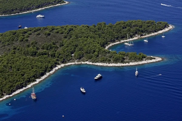 Bays with boats and yachts — Stock Photo, Image