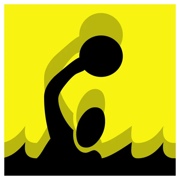 Waterpolo pictogram — Stockvector