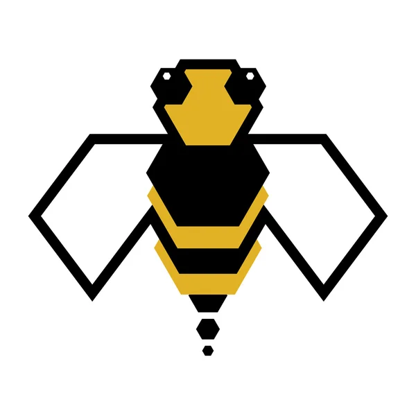 Logo de abeja — Vector de stock