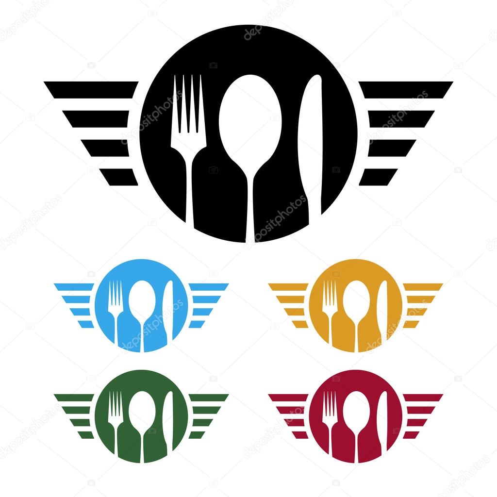 Ideal logo for catering or any food business. Can be applied in a variety of colors as desired.
