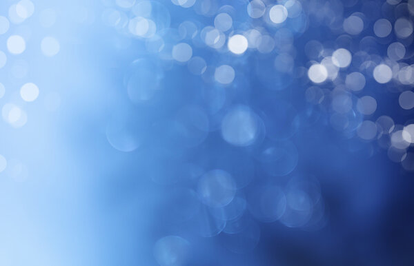 Luces sobre fondo azul . — Foto de Stock