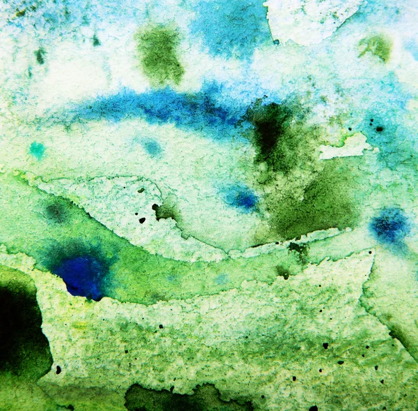 Abstrait vert aquarelle fond — Photo