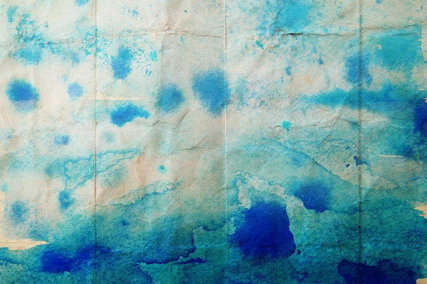 Blue watercolor background, texture. — Stock Photo, Image