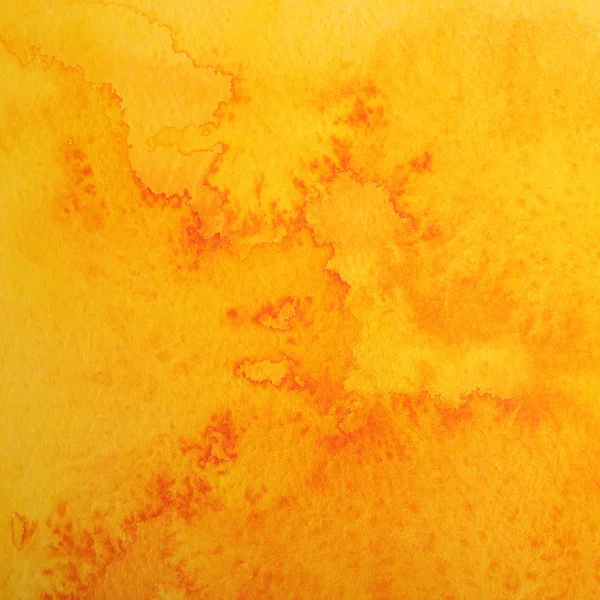 Oranžové abstraktní akvarel textury pozadí. — Stock fotografie